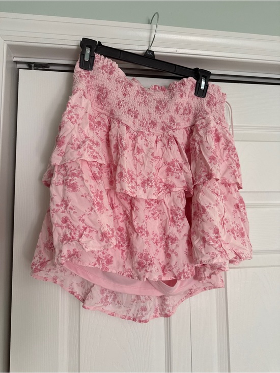 ARULA Pants - Arula Pink Floral Ruffle Women’s Skort - Lightweight Summer Style